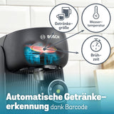 Espressor cu capsule Bosch Tassimo finesse TAS162E, 70 de băuturi, cafea mai intensă prin simpla apăsare a unui buton, oprire automată, sustenabil, dozare perfectă, 1400 W, negru/negru