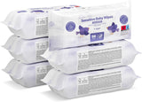 Șervețele umede Amazon Sensitive Baby Wipes 1008, fără parfum, 18 pachete a câte 56 (anterior sub marca Mama Bear, produs identic)