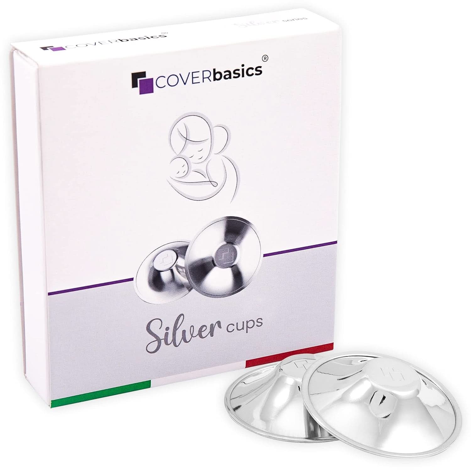 Silvercups Silberhütchen, Stillhütchen Aus Silber, Schützt Und Beruhigt Bei Wunden Und Empfindlichen Brustwarzen, Nickelfrei (Regular) Naty Shop Einheitsgröße