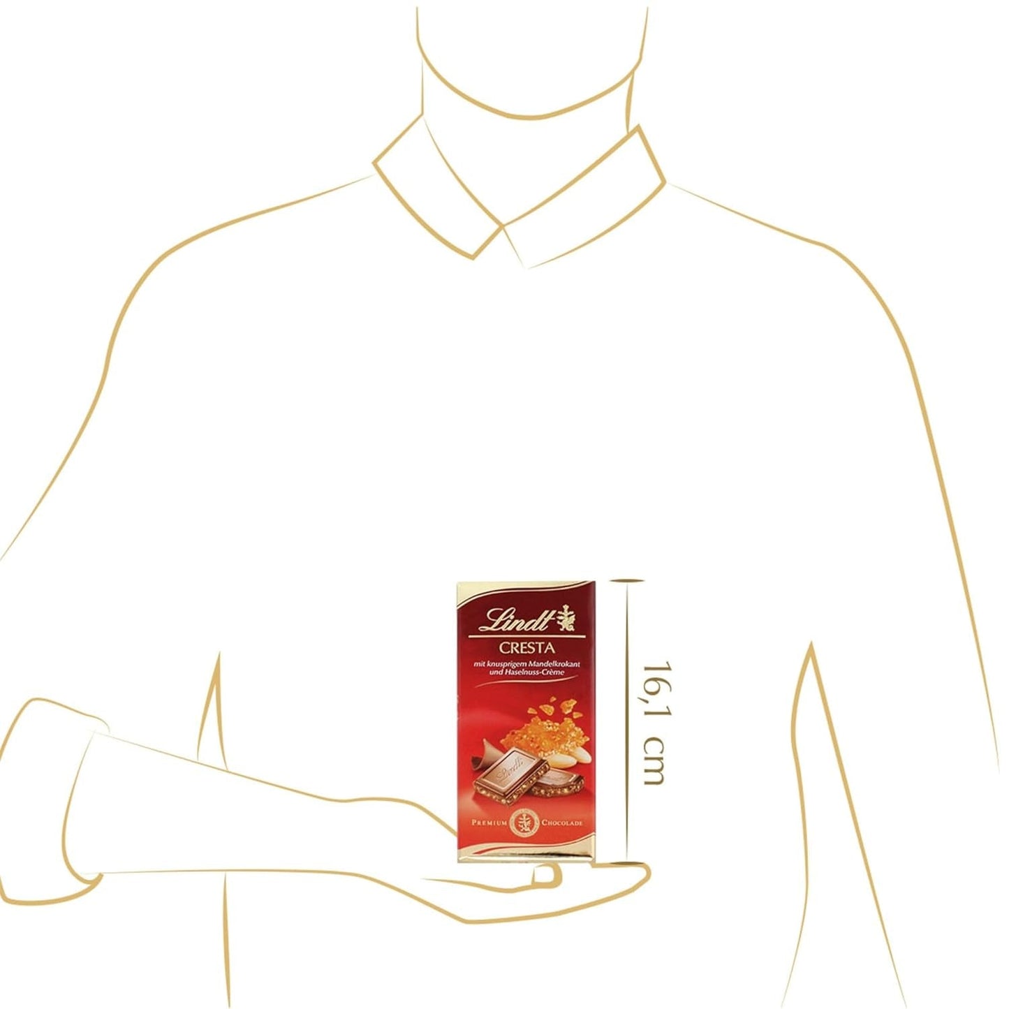 Lindt Chocolate Cresta Bar 100 grame Naty Shop