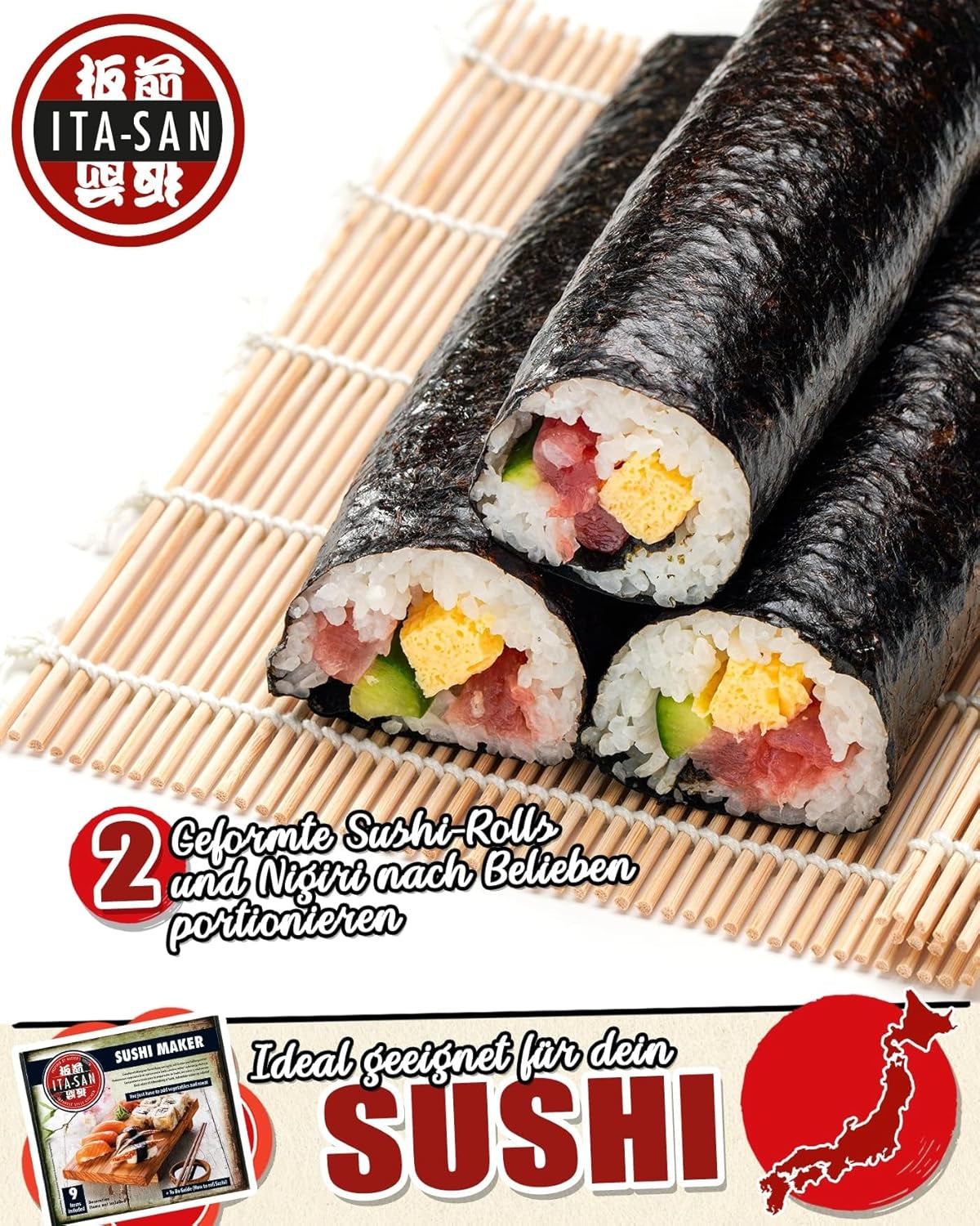 Set Sushi ITA-SAN (set complet de 9 piese, ideal pentru începători, pentru încercare sau cadou) 1 pachet