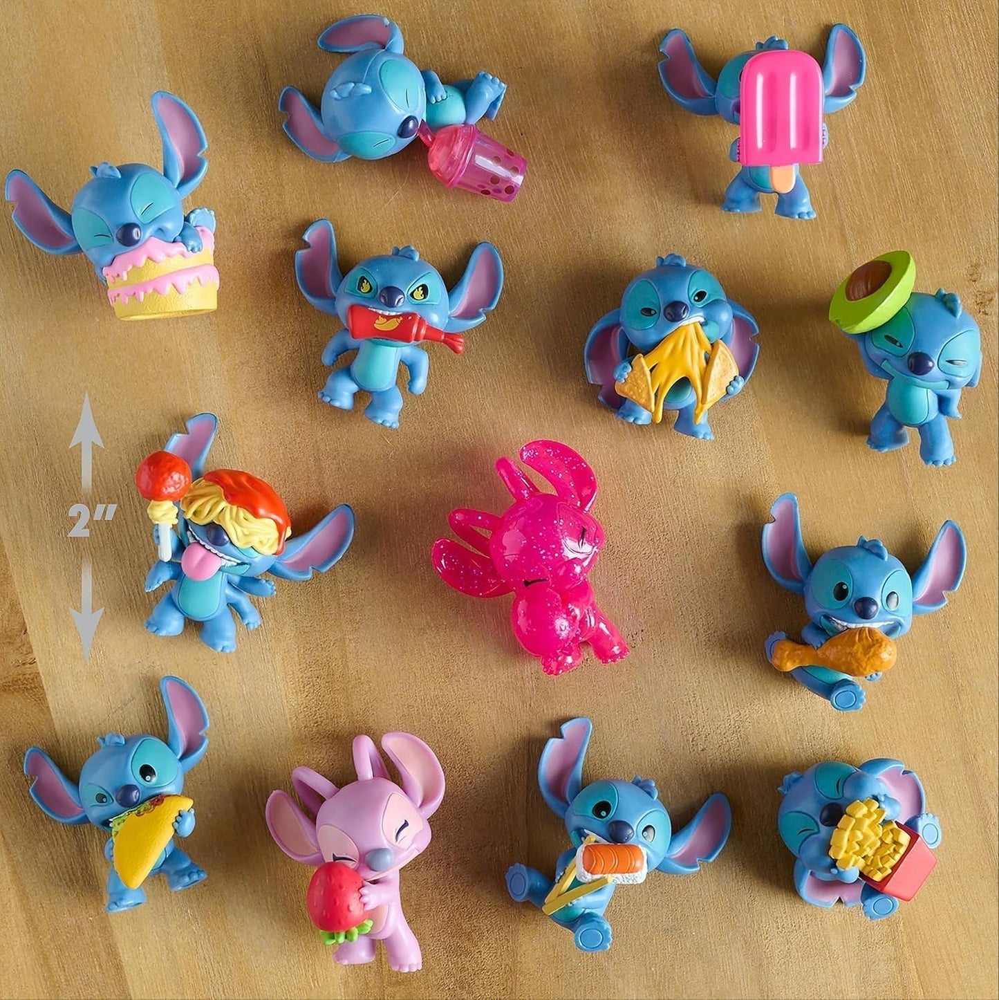 Just Play Disney Stitch Minifigurine de colecționat, pachet surpriză, figuri de colecționat mari de 5 cm, stilurile pot varia, jucării pentru copii de peste 3 ani Action figures Naty Shop