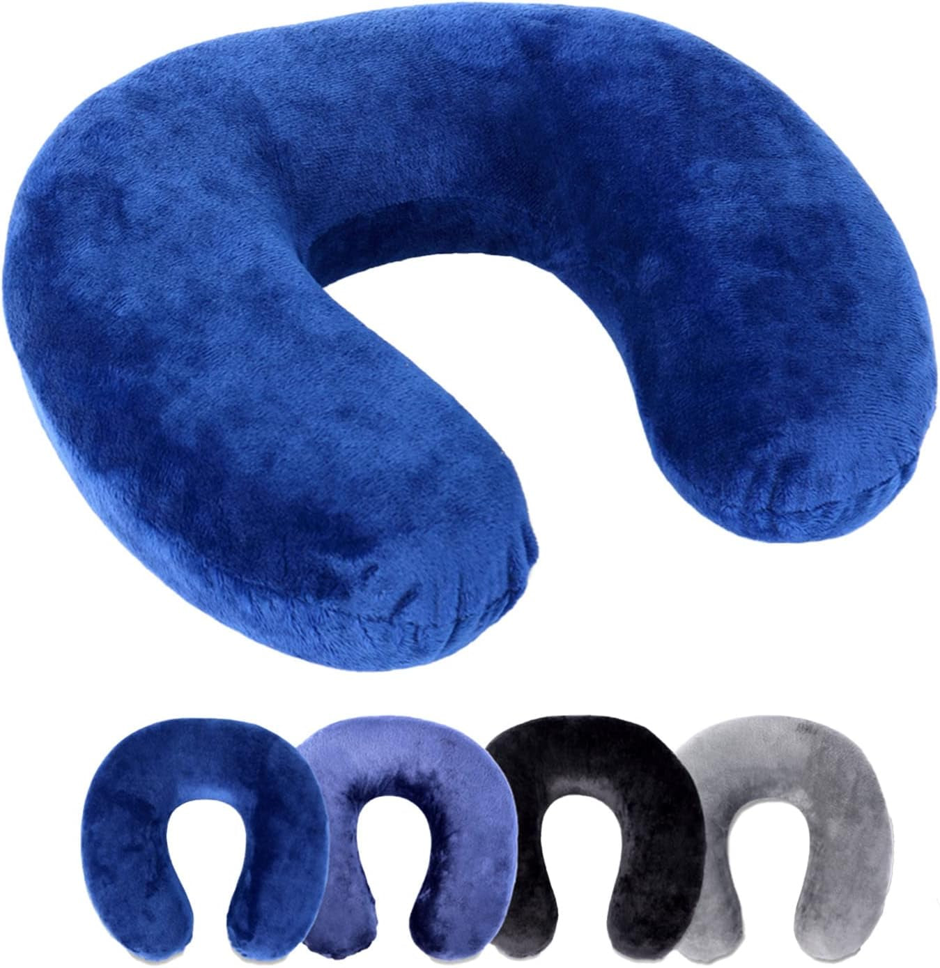 Pernă de gât Rocco eK, 4 culori disponibile, pernă de călătorie, pernă de susținere a gâtului, pernă ortopedică de susținere a gâtului, spumă cu memorie