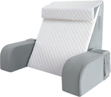 Pernă mare de citit cu bară de mâner, spumă de înaltă densitate, pernă ergonomică pentru spate, cotiere, suport pentru gât și tetieră, pernă de șezut cu reflux pentru dormit, joacă, vizionarea la televizor, pentru pat și canapea