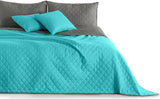 Decoking Cuvertură de pat 200 X 220 Cm Grafit Antracit Gri Argint Cuvertură de pat cu două fețe ușor de întreținut Axel Paturi si Cuverturi Besuche den DecoKing-Store Axel Türkis Oțel 170 X 210 Cm