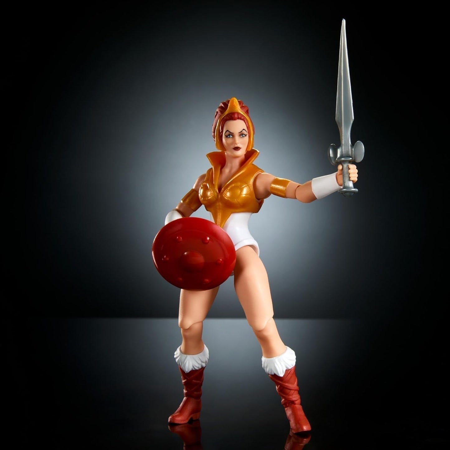 Jucărie Masters of the Universe Origins, figurină Teela din colecția de desene animate, aproximativ 14 cm înălțime Eroina Motu, accesoriu și mini benzi desenate, HYD27 Action figures Naty Shop