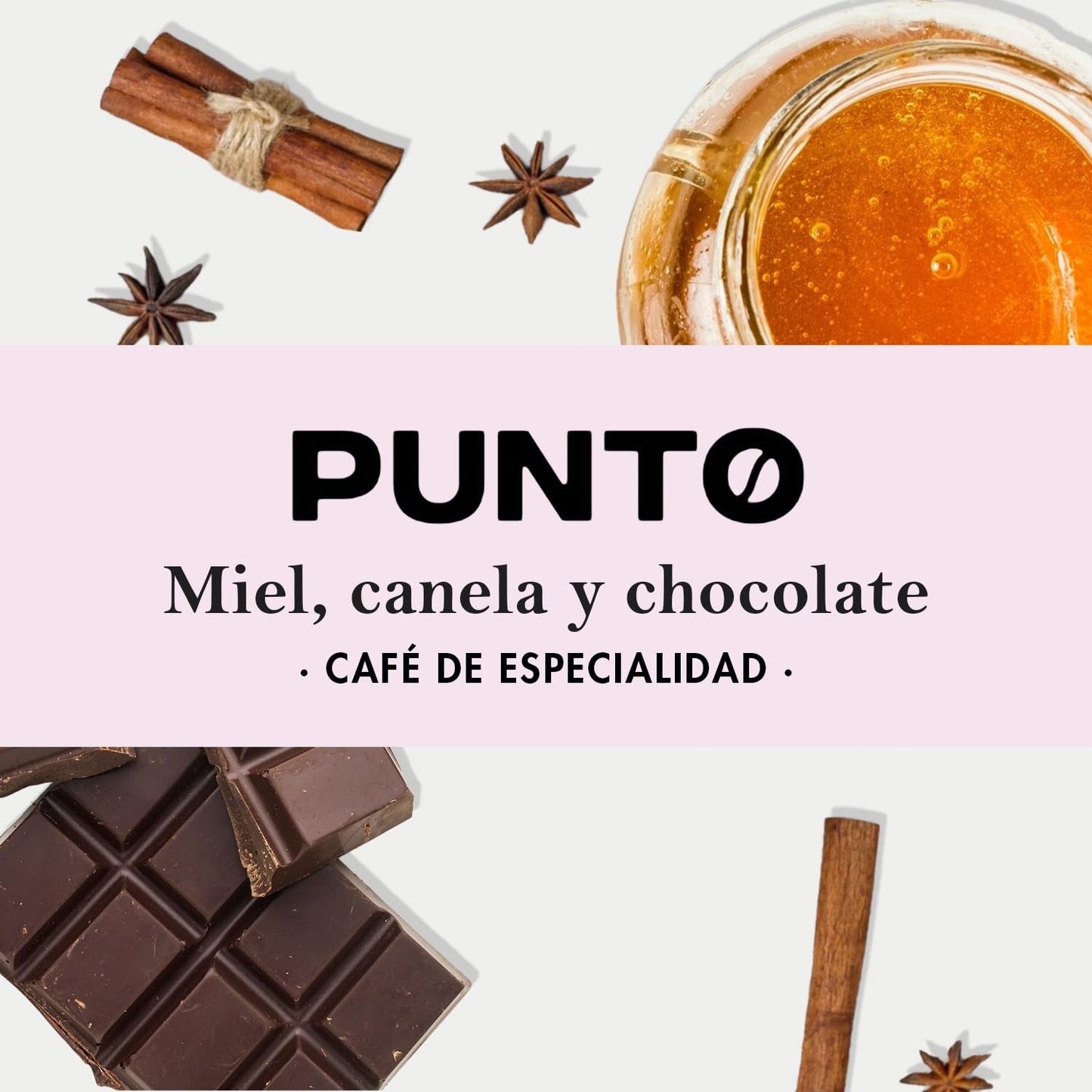 – Cafea etiopiană măcinată – 250 g – Cafea specială – Prăjire medie – 100% Arabica – Note de miere, scorțișoară și ciocolată – Aciditate intensă – Corp mediu