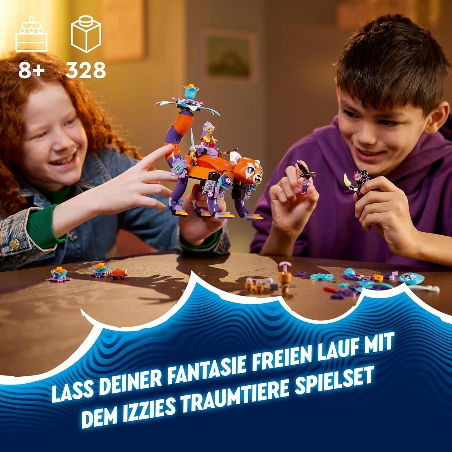 LEGO Dreamzzz 3-In-1 Izzies Dream Animals, ou magic cu minifigurinele Izzy și Dizzy și figuri de animale, set de joacă Fantasy, cadou pentru fete și băieți de la 8 ani 71481 Seturi de constructie Besuche den LEGO-Store