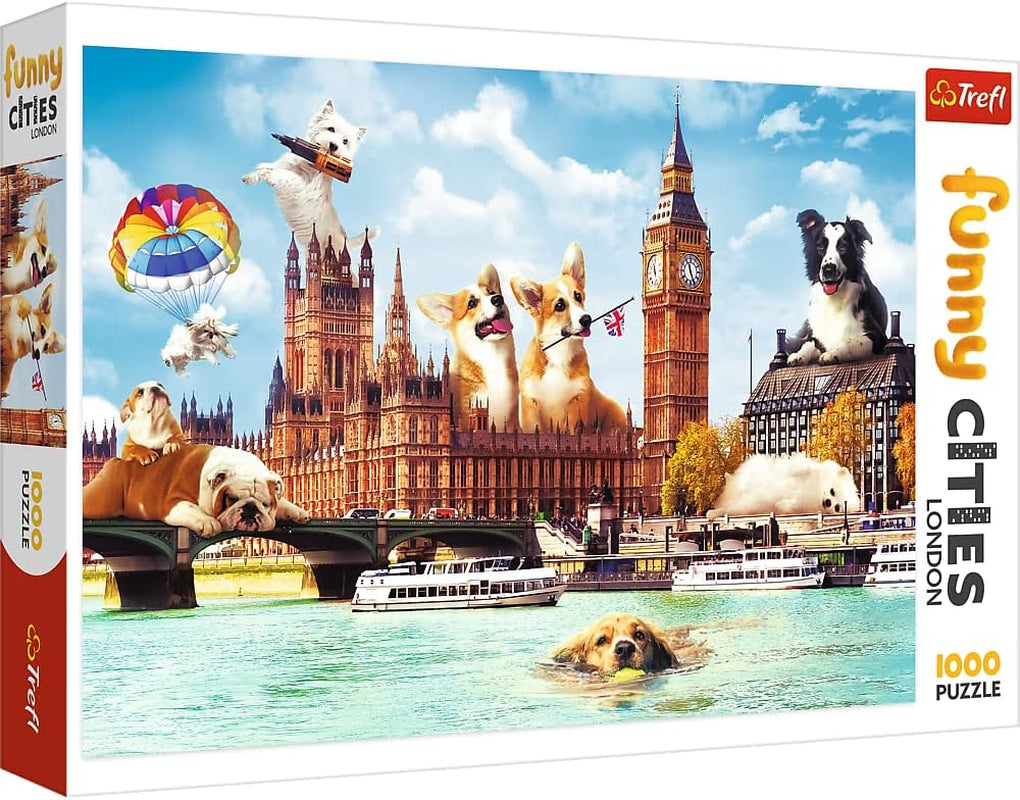 Puzzle Jigsaw - "1000" - Portrete de câini amuzante Puzzle Naty Shop Câini în Londra