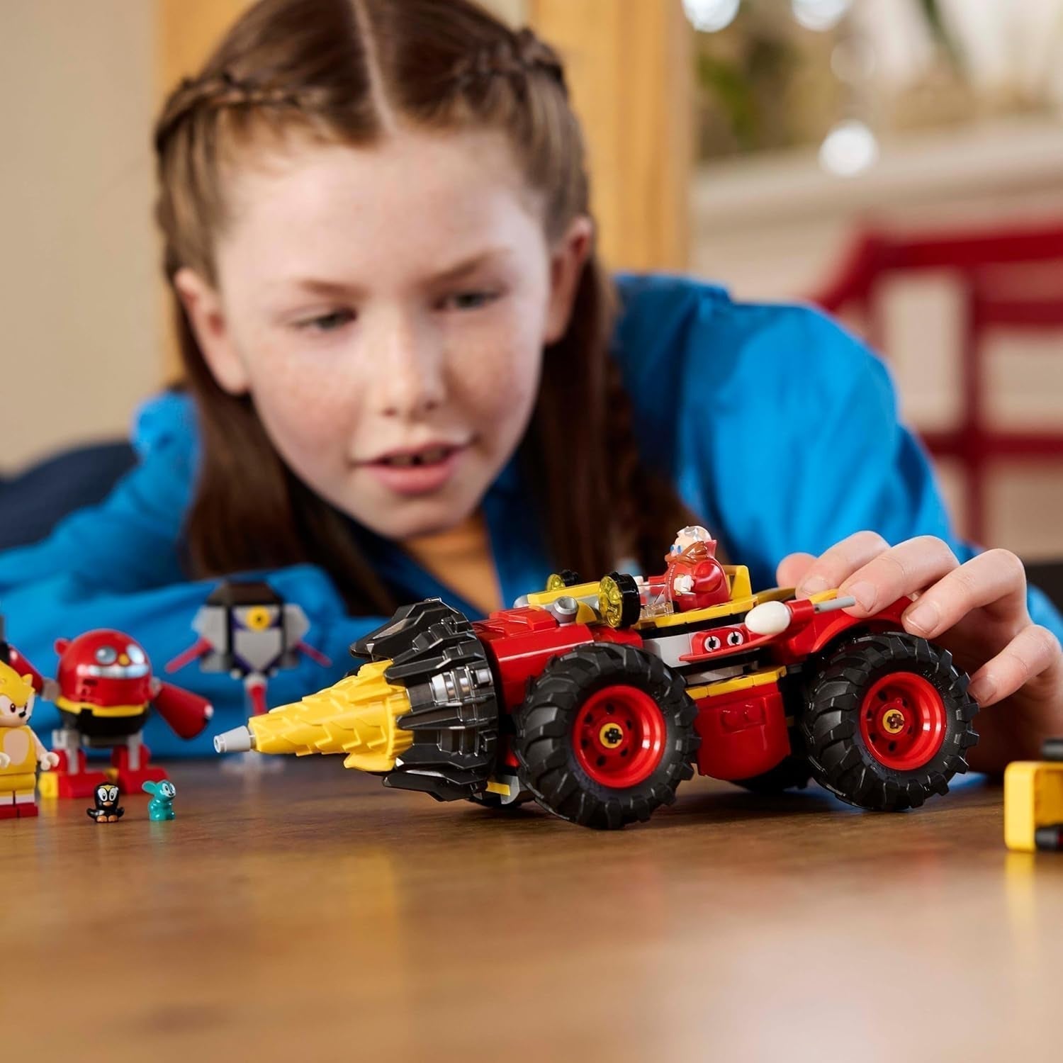 LEGO Sonic the Hedgehog Super Sonic Vs. Egg Drillster, set de jocuri video de aventură, cadou pentru copii, set cu Shadow și Dr Eggman pentru băieți și fete de la 8 ani 76999 Seturi de constructie Besuche den LEGO-Store