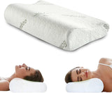 Pernă ortopedică de susținere a gâtului din spumă cu memorie - Pernă ergonomică, pernă anti sforăit pentru cei care dorm lateral, pe stomac și pe spate, Pilow, 60Cm X 40Cm X 12Cm Perne ortopedice cervicale Naty Shop Titlu implicit