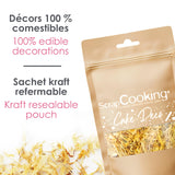 ScrapCooking - Gălbenele uscate 3,5 g - Flori comestibile - Decorațiuni alimentare pentru copt - Pentru deserturi, prăjituri, tarte, brioșe - Crăciun, primăvară, ziua de naștere - Galben auriu - 7471