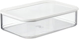 Mepal - Cutie de depozitare pentru frigider Modula XXL - Container pentru alimente cu capac - Organizator de bucătărie și cutie de depozitare din plastic - Organizator stivuibil și etanș pentru frigider - 4800 ml - Alb Cutii depozitare alimente Naty Shop