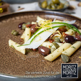 Set de veselă Moritz & Moritz SOLID din gresie, format din 18 piese, pentru 6 persoane - set de veselă pentru 6 persoane, format din 6 farfurii de cină, 6 farfurii de desert și 6 farfurii de sumă