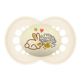 MAM | Suzetă originală bej 18+ luni (pachet de 3) selecție aleatorie de culori - Tetină simetrică din silicon ultra-moale - Suzetă pentru bebeluși cu formă anatomică pentru o dezvoltare optimă a gurii