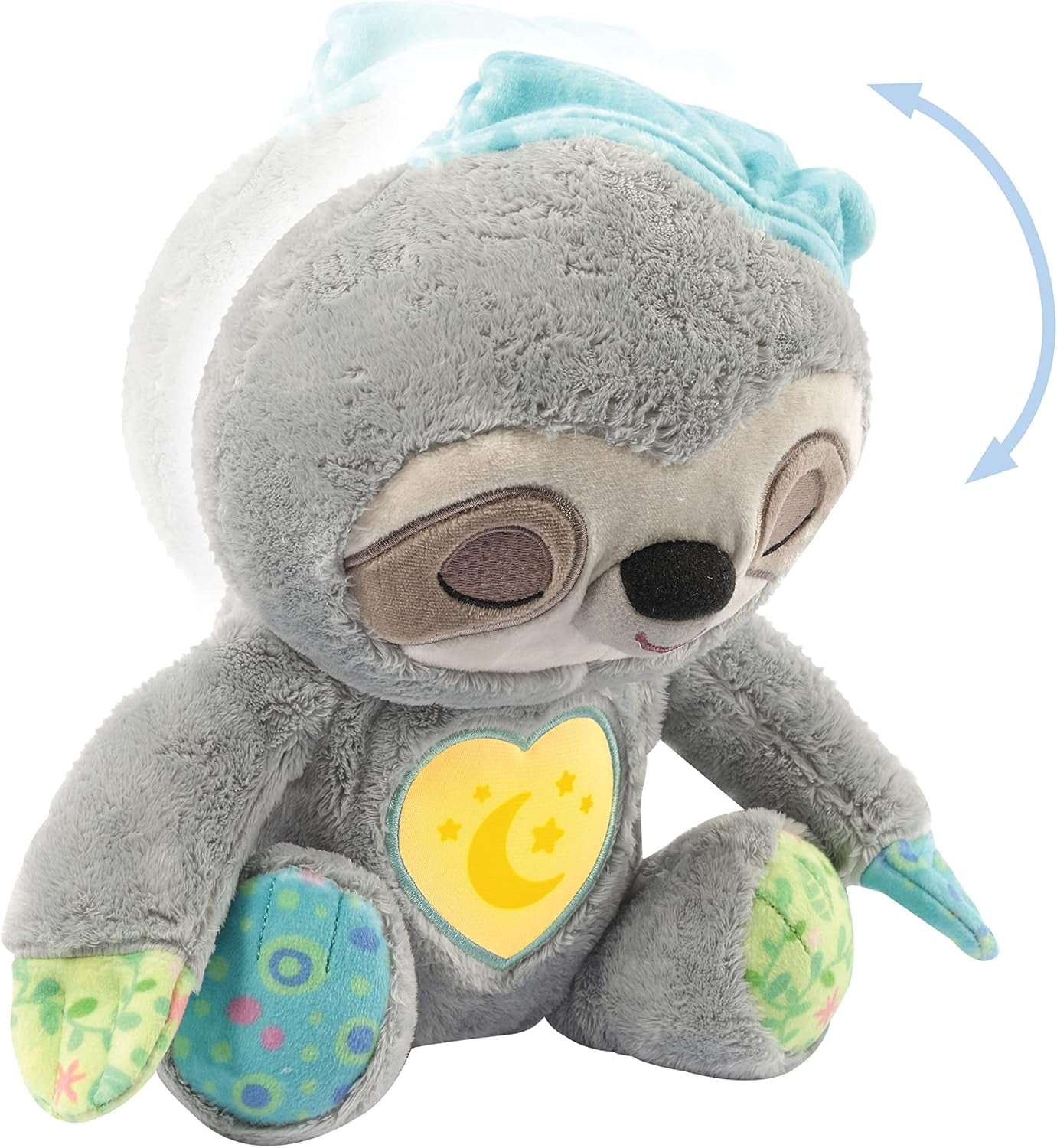VTech Baby Schnarchi, leneșul somnoros - Jucărie drăguță de pluș pentru a vă ajuta să adormiți - Cu sunete naturale și cotidiene, muzică și lumină de noapte - Pentru copii de la naștere Jucarii Bebe Naty Shop