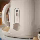 Espressor Russell Hobbs Brontë Stone cu filtru [1,25 l, 1100 W] (tehnologie de preparare WhilTech, sistem anti-picurare, placă de încălzire, carafă de sticlă, indicator al nivelului apei, funcție pauză și turnare) Espressor 26781-56