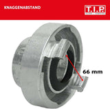 Cuplaj Storz TIP C 52, filet interior de 2 inch, pentru țevi și dispozitive cu inel de etanșare din nitril pentru inserții de aspirație și presiune, fabricat din aluminiu, 31092