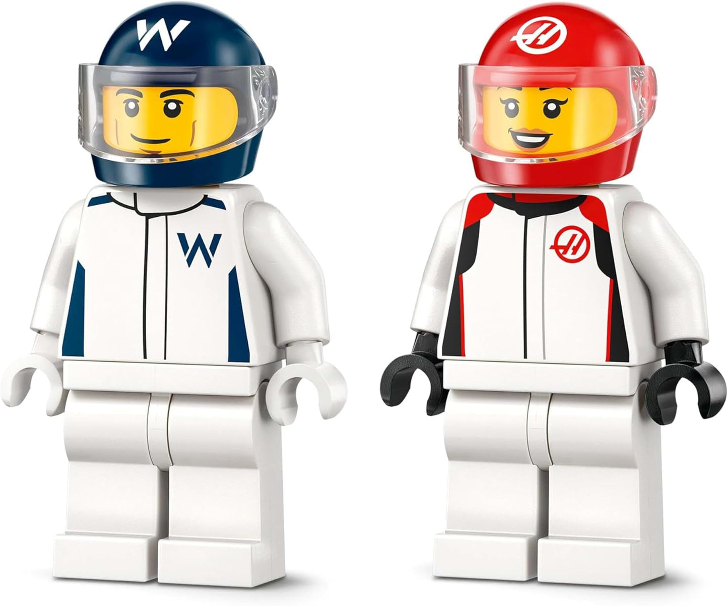 LEGO City F1 Williams Racing și Haas F1 Racing Cars - Jucărie Formula 1 cu mașini construibile și 2 minifigurine cu șofer de curse - Idei de cadouri mici pentru băieți și fete de la 4 ani 60464 Seturi de constructie Besuche den LEGO-Store