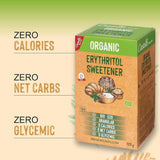 Eritritol natural organic | 144 pungi de 5 G, 720 grame total Indulcitori Naty Shop