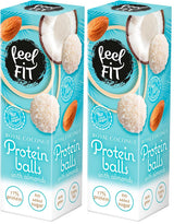 Praline de cocos fără zahăr cu migdale, feel FIT, fără zahăr adăugat, 17% proteine, 63 g