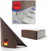 50 șervețele Aroba Airlaid Aspect textil 19 CULORI 40X40 Cm 1/4 fold Șervețele de nuntă de înaltă calitate, aspect textil, pentru aniversări hotel catering sărbători Crăciun nuntă roz