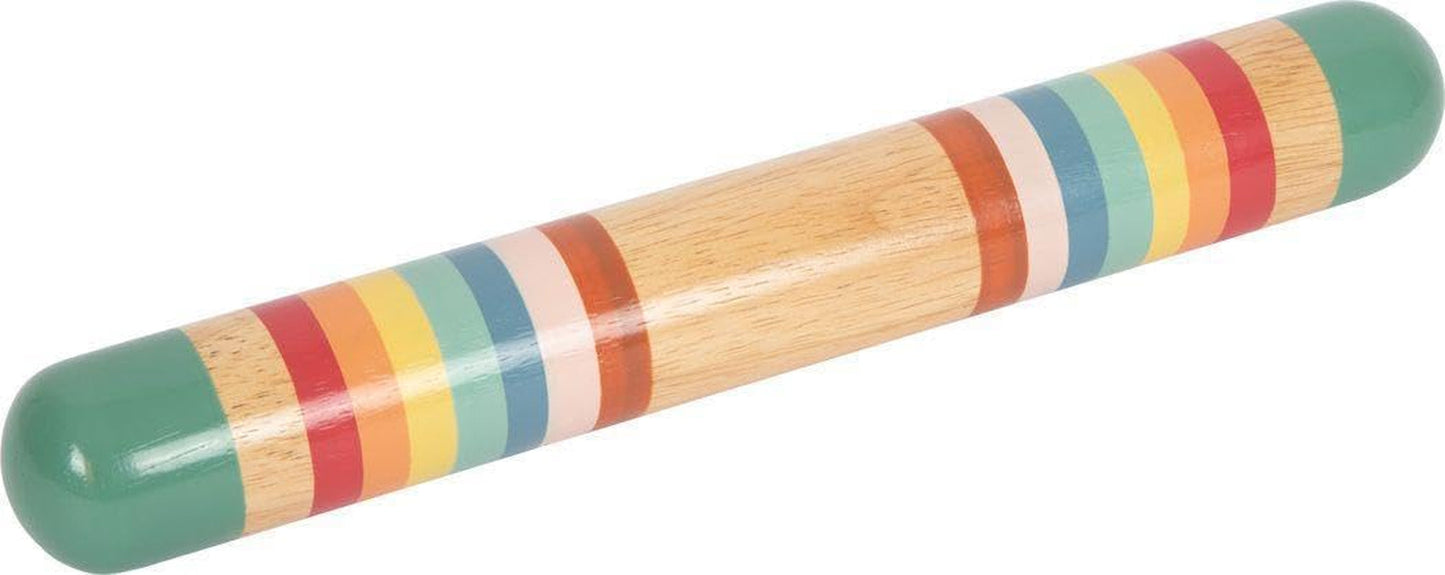 Small Foot rainmaker rattle "Safari", jucărie senzorială fascinantă din lemn, pentru copii începând cu vârsta de 6 luni, 12458 Jucarii Bebe Naty Shop Rainmaker Safari