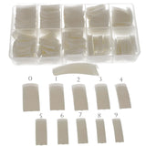 Sun Garden Nails Tipbox 500 Tips Incl. 3 Tips Glue Tips Nail Tips Glue - Modelare Unghii