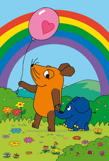 Schmidt Spiele 56212 Mouse, prieteni buni, 3X24 piese puzzle pentru copii, albastru Puzzle Naty Shop