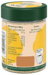 Fuchs Gewürze - Zimt Zucker Vanille - Gewürz zum Versüßen von Waffeln, Milchgetränken oder Joghurt - aus natürlichen Zutaten - 100 g in wiederverwendbarer, recyclebarer Dose
