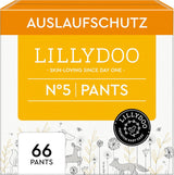 Pantaloni LILLYDOO prietenoși cu pielea, mărimea 5 (12-17 kg), cutie lunară (105 bucăți)