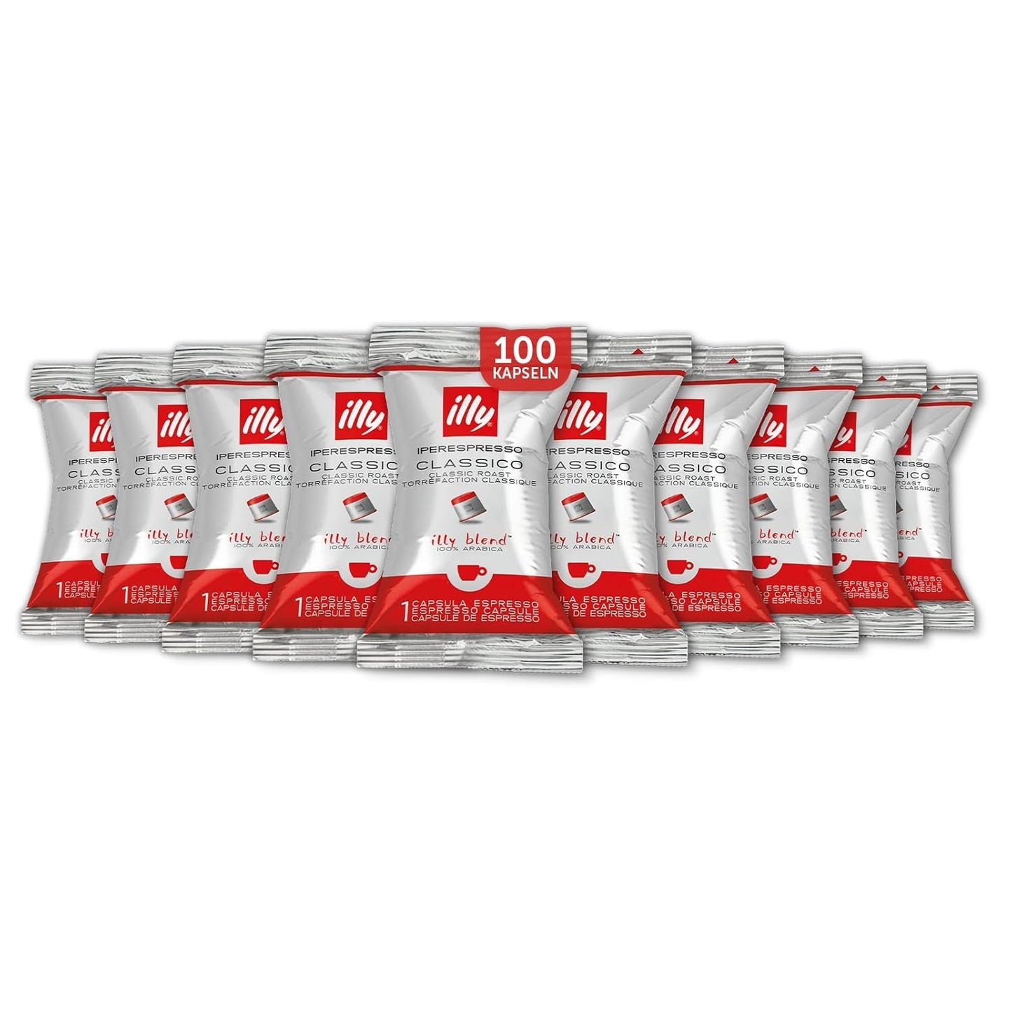 illy Iperespresso Kaffeekapseln klassische Röstung CLASSICO, Packung mit 100 Kapseln
