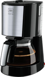 Melitta Enjoy Top Therm – Espressor cu filtru și carafă termică din oțel inoxidabil, pentru până la 10 cești de cafea, negru/oțel inoxidabil