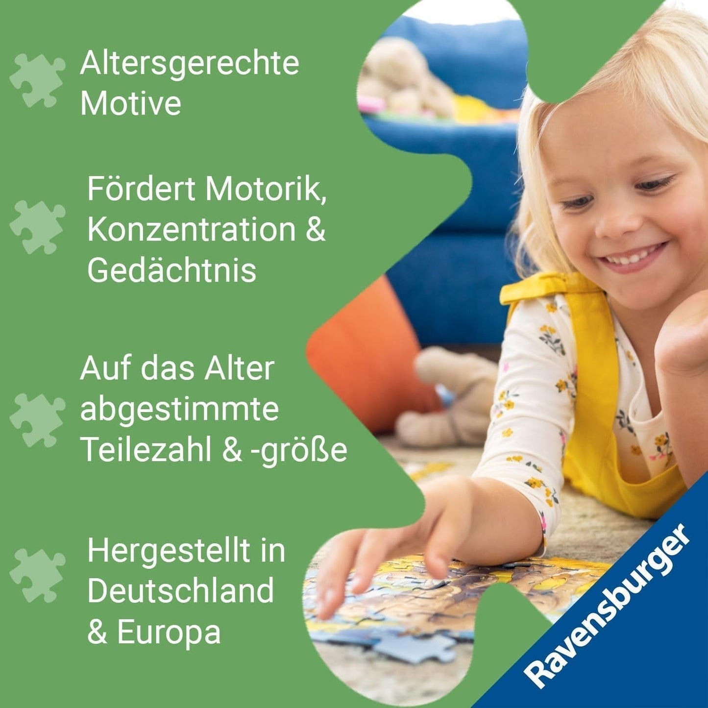 Ravensburger puzzle pentru copii - 06144 Profesii interesante - Puzzle cu rame pentru copii cu vârsta de peste 4 ani, cu 30 de piese Puzzle Naty Shop