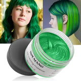 Culoare temporară a părului, Styling Hair Tone pentru bărbați femei, Pomadă pentru coafură naturală, Ceară pentru vopsirea părului pentru petreceri, Cosplay și Halloween, 4.23 oz (Silver Grey) Vopsea pentru par Naty Shop 6 Verde