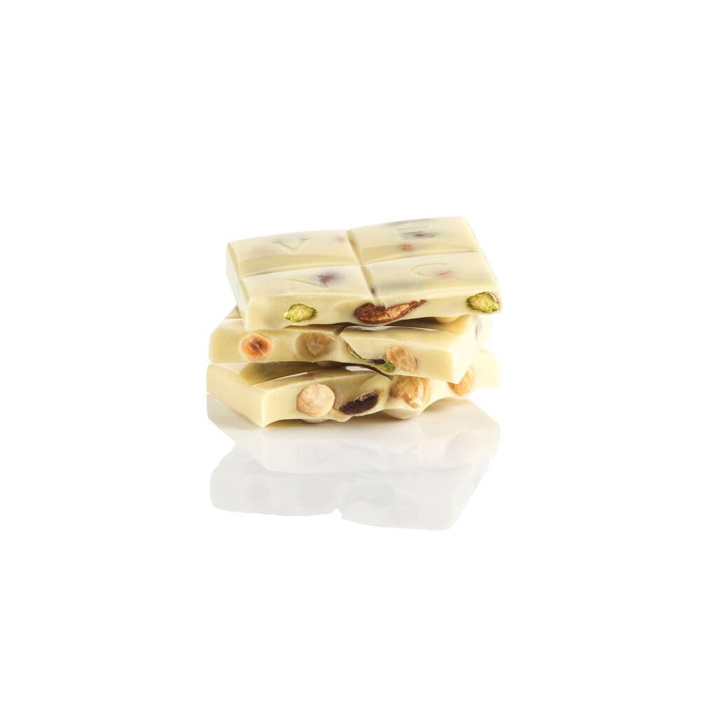 Venchi - Baton cu alune de pădure sărate, cu alune de pădure sărate, migdale și fistic, 95 g, cu „alune de pădure Piemont”, Fără gluten, Fără coloranți artificiali și fără conservanți