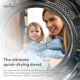 Night Lark Plapumă fără capac, 4.5 Tog, dimensiune rege, colecție Tufted Dot, lenjerie de pat de lux, hipoalergenic, lavabil la mașină, nisip cald Plapumi si pilote Naty Shop
