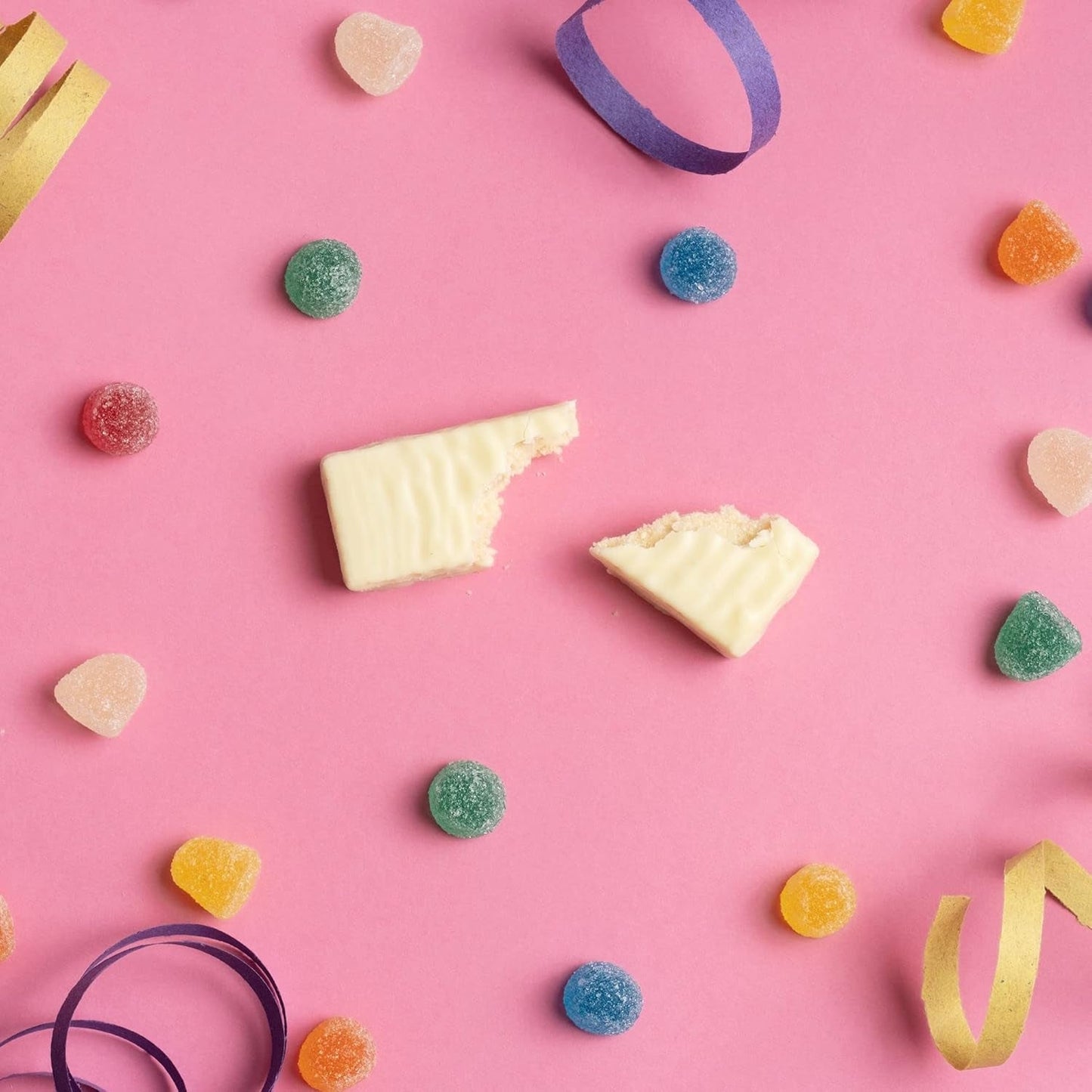 Tirma Mini Napolitane Ciocolată Albă | (16 unități x 13,5g), 216g | Umplutură delicată cu cremă | Non-OMG | Potrivit pentru vegetarieni | Ambalate individual | Gustare la pachet