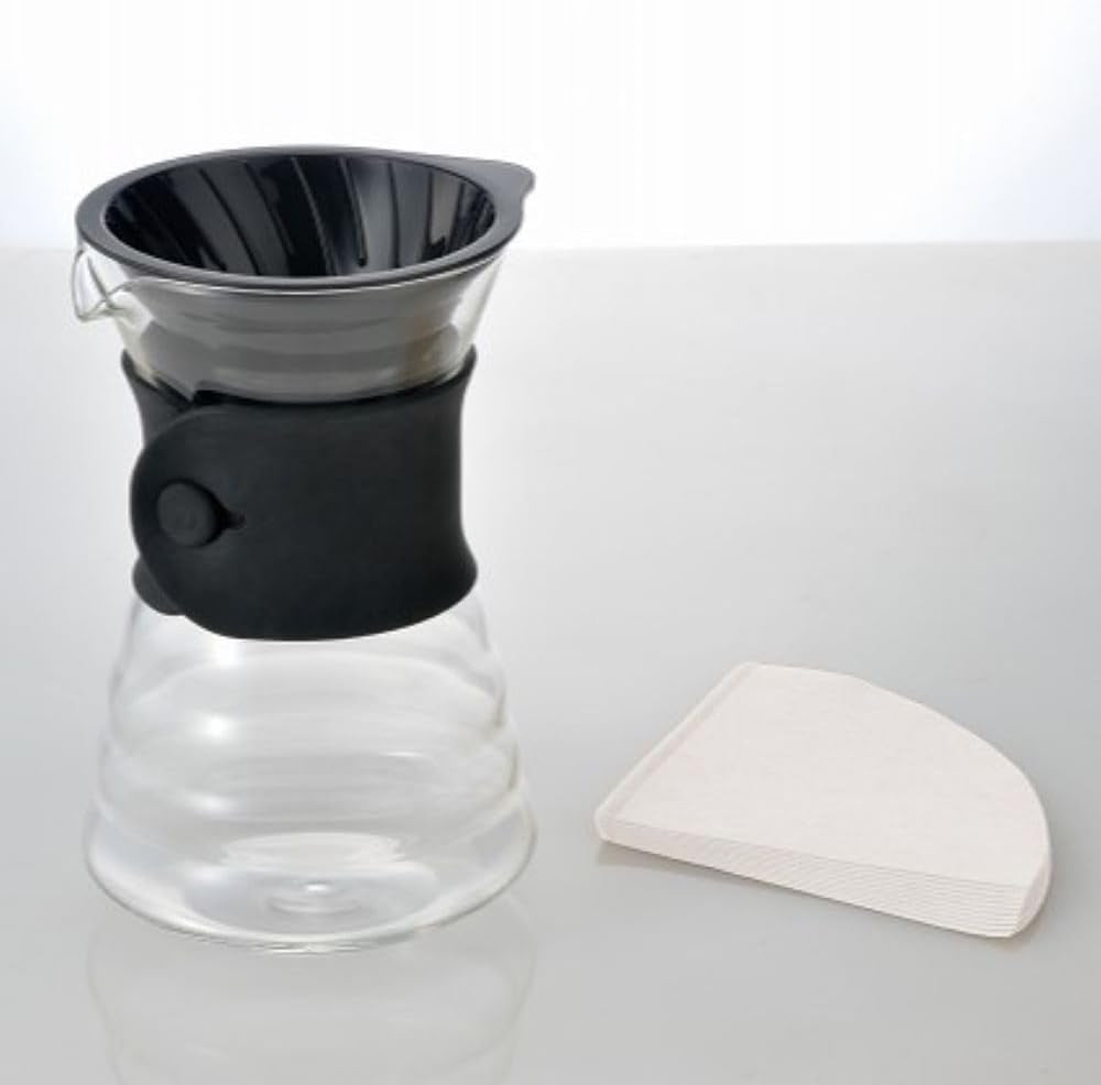 VDD-02B VD 700 ml V60 Decantor cu picurare, pentru 2-3 cești, transparent