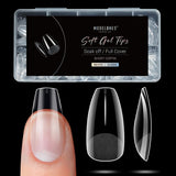 Modelones Tips Unghii 510 Piese - Set Tips Unghii Acoperire Completă, Set Tips Gel, Tips Unghii Rășină PMMA Pre-Lustruire, Unghii Artificiale pentru Lipire pe Nail Art DIY, Squoval Scurt