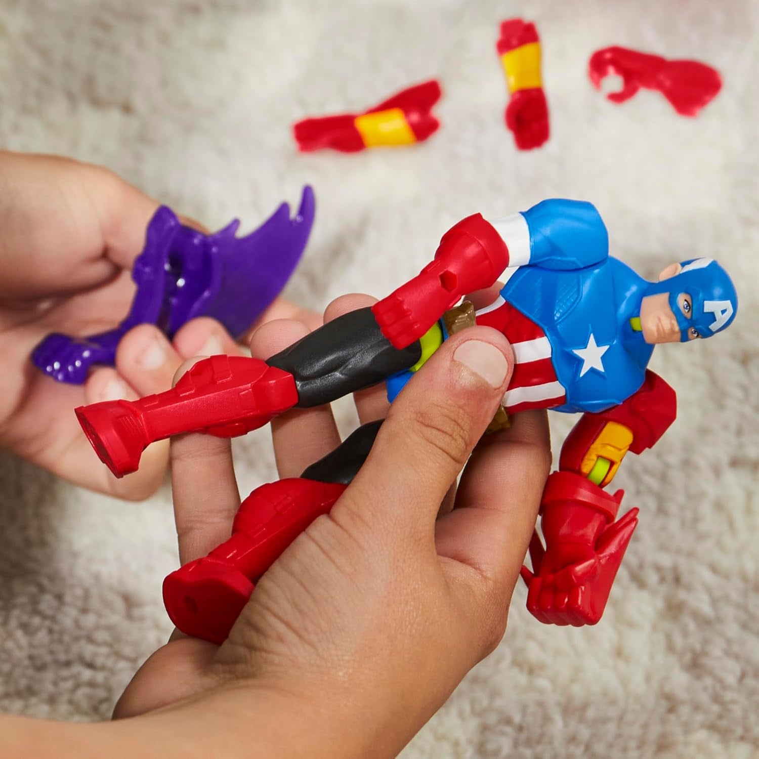 Mixmashers Marvel Captain America Avengers Mix-And-Match Action Figure & Accesorii Action figures Naty Shop