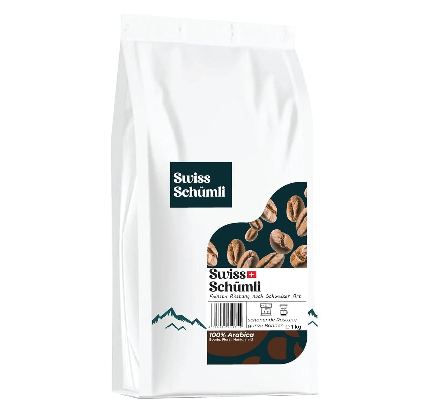 Din peste 175 de ani de experiență: Boabe de cafea Schwiizer Schüümli Swiss Schümli 1kg – Prăjire ușoară pentru o cafea Schümli fină, cremă perfectă, intensitate 2/5, aciditate 1/5 – pentru o adevărată savurare a cafelei