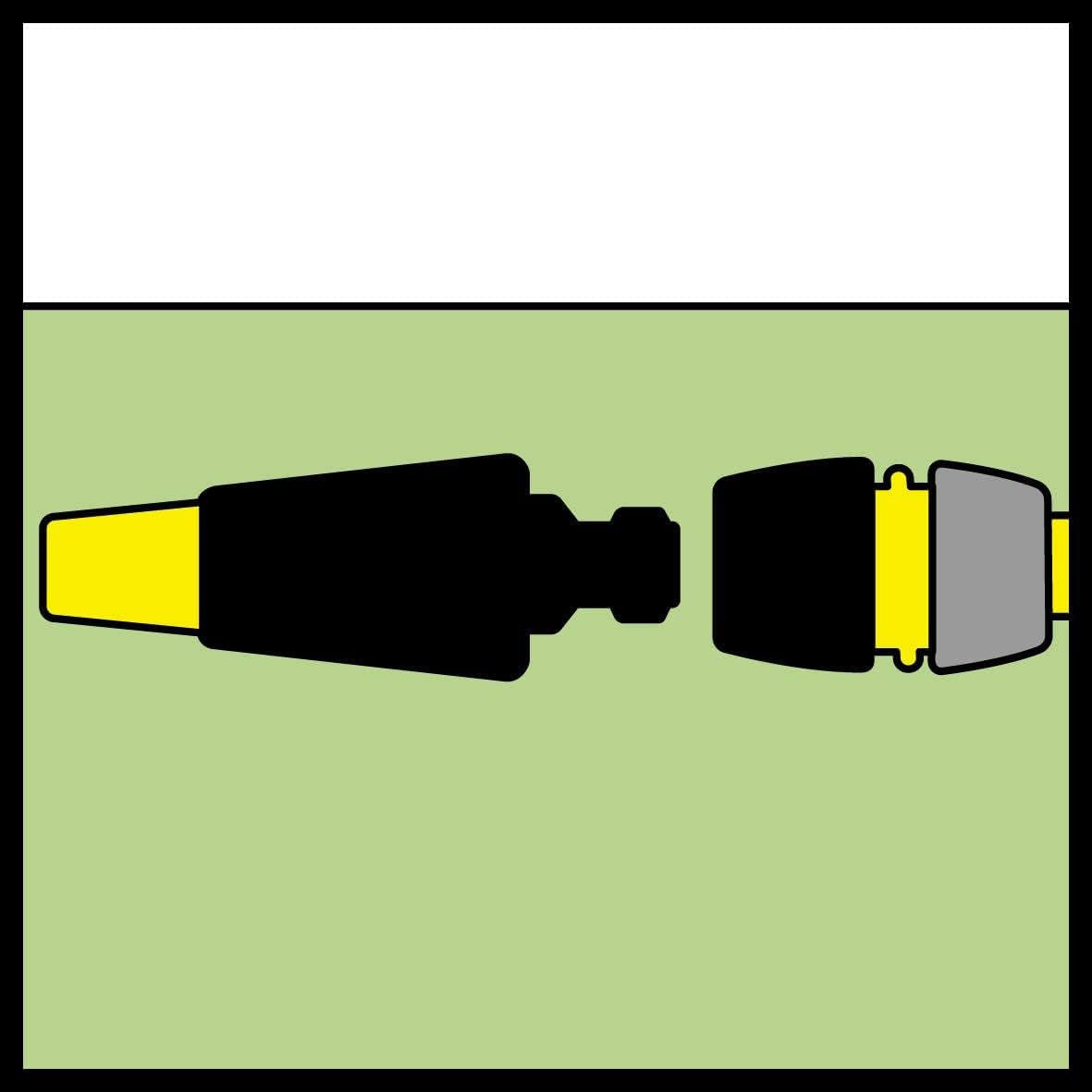 Cuplaj furtun Kärcher 2.645-194.0 (Universal Plus, cu Aqua Stop) negru, mic