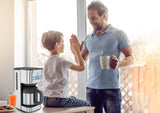 SYBF-CM025 Cafetieră pentru cafea caldă, oțel inoxidabil, 1,2 litri, oțel inoxidabil