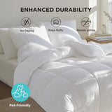 BEDSURE Cuvertură matlasată Full/Queen (88"X88") Alb Plapumi si pilote Naty Shop