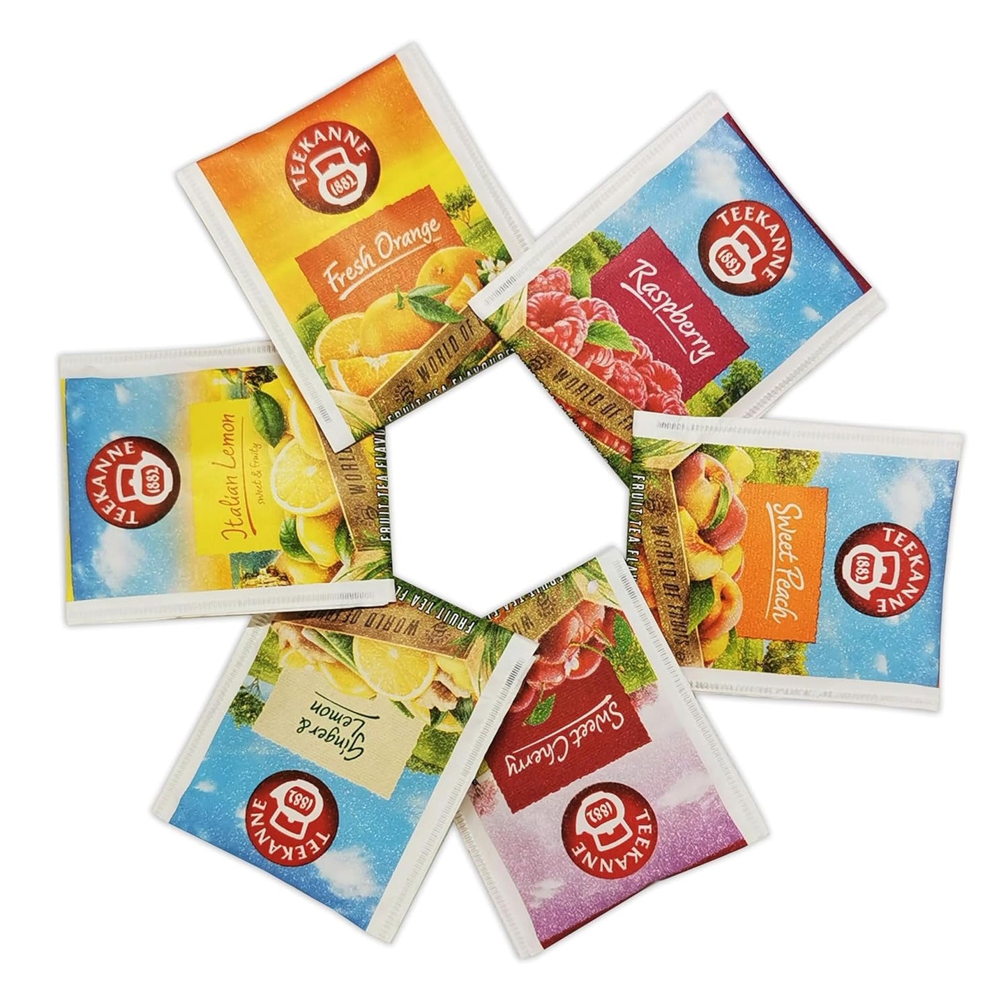 Teekanne World of Fruits (EDIȚIE NOUĂ) - Cutie cu selecție de ceaiuri de fructe - 6 arome * 5 pliculețe