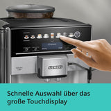 Espressor automat Siemens EQ.6 plus s300 TE653501DE, pentru multe specialități de cafea, spumator de lapte, râșniță ceramică, funcție dublă de cafea, anticalcar, curățare automată cu abur, 1500 W, argintiu