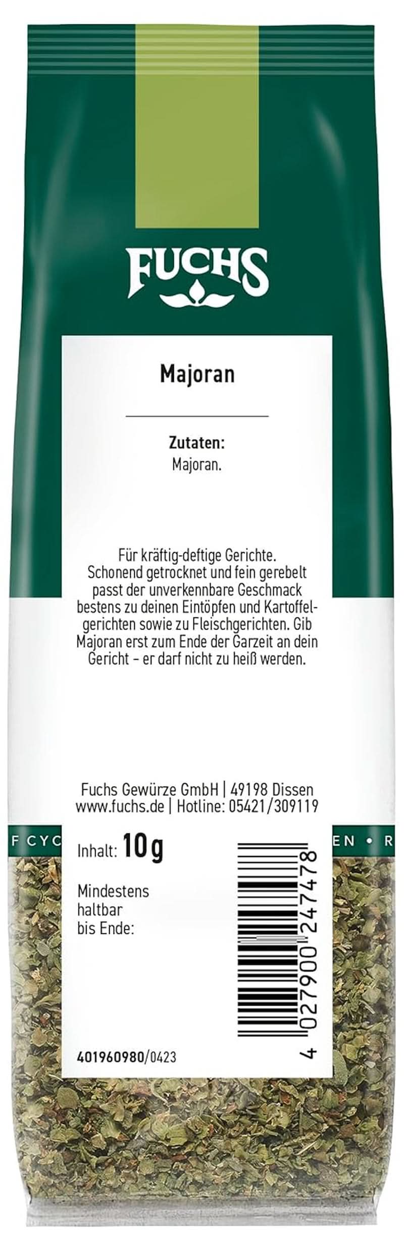 Fuchs - Maghiran, 10 grame Condimente Naty Shop