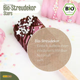 DECOCINO Organic Sprinkle Stars, 50 grame Sprinkles Naty Shop