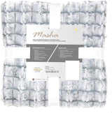 Aqua-Textil Fluffy cuddly pătură 150 X 200 Cm Gri Alb Melange Plush TV pătură Bedspread Sherpa Fleece Oeko-Tex Ottawa Paturi si Cuverturi Besuche den aqua-textil-Store Blană faux gri Lenjerie de pat 155 X 220 Cm